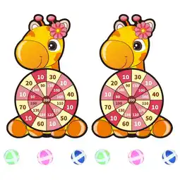 Walmart 2Sets Cartoon Kids Sticky Ball Toy Board Throwing Game Random Color Style offer