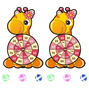 Walmart 2Sets Cartoon Kids Sticky Ball Toy Board Throwing Game Random Color Style offer