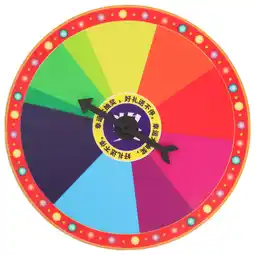 Walmart HOMEMAXS Prize Wheel for Playing with Plastic Material and Design 12.6 Inches offer