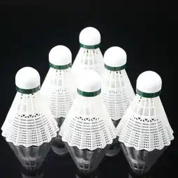 Walmart GOOHOCHY 6 Pcs Light Weight Shuttlecock Badminton Shuttlecocks Child White offer