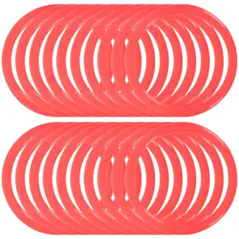 Walmart GOOHOCHY 20pcs Plastic Toss Ring Game Plastic Rings for Kids Agility Rings Colored Toss Rings offer