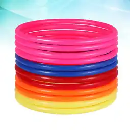 Walmart GOOHOCHY 32pcs 8cm Plastic Toss Rings Multicolor Throw Games Props Kids Outdoor Games (Random Color) offer