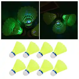 Walmart GOOHOCHY 8 Pcs Luminous Badminton Shuttlecock Shuttlecocks Kids Child offer