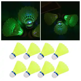Walmart GOOHOCHY 8 Pcs Luminous Badminton Shuttlecock Shuttlecocks Kids Child offer