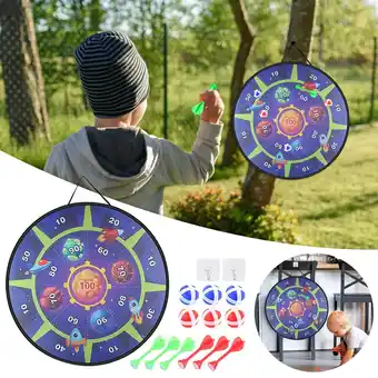 Walmart Usmixi Children's Dart Board Dinosaur Sky Shape Double Competitive Throwing Toy Tax Free Weekend offer