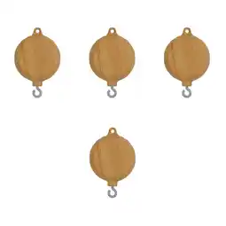 Walmart 4 Pieces Wind up Musical Mobile Rotary Toys Child Light Brown offer