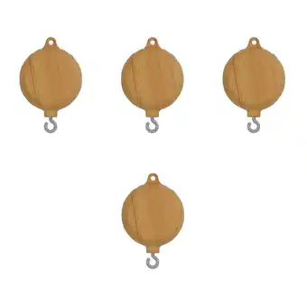 Walmart 4 Pieces Wind up Musical Mobile Rotary Toys Child Light Brown offer