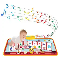 Walmart Tecboss Kids Musical Mat Toys, 48'' x 18'' Piano Keyboard Dancing Mat for Baby Early Education offer
