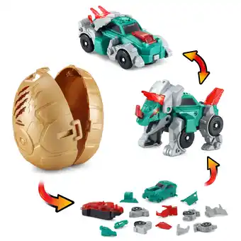 Walmart VTech Switch & Go Hatch & Roaaar Egg Triceratops Race Car Transforming Vehicle offer