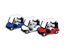 Walmart FTS 4.5 Die-Cast Mini Golf Cart Toy Set with Pull Back Action, Red/Blue/White (6 Pieces) offer
