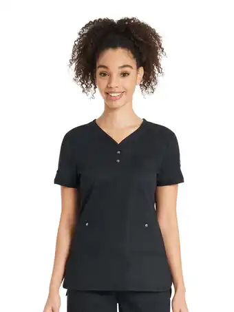 Walmart Women's Genuine Dickies Snap Front Top, Sizes XS-3XL offer