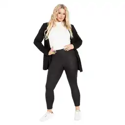 Walmart Avenue Women's Plus Size Nina Faux Leather Pant offer