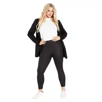 Walmart Avenue Women's Plus Size Nina Faux Leather Pant offer