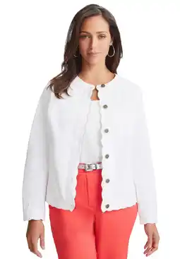 Walmart Jessica London Women's Plus Size Scalloped Denim Jacket offer