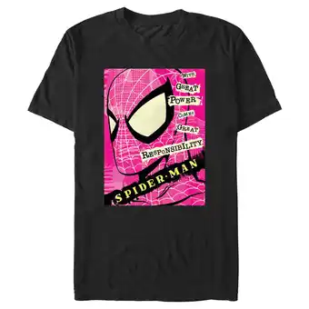 Walmart Men's Spider-Man Power and Responsibility Quote Graphic T-Shirt offer