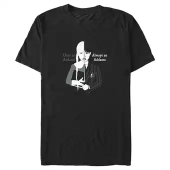 Walmart Men's Wednesday Always an Addams Graphic Tee Black Large offer