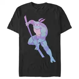 Walmart Men's Teenage Mutant Ninja Turtles Ombre Donatello in Action Graphic Tee Black 2X Large offer