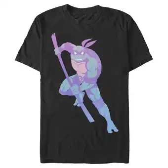 Walmart Men's Teenage Mutant Ninja Turtles Ombre Donatello in Action Graphic Tee Black 2X Large offer