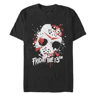 Walmart Men's Friday the 13th Jason Splatter Mask Graphic T-Shirt offer