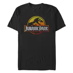 Walmart Men's Jurassic Park Firey Logo Graphic T-Shirt offer