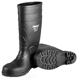 Walmart Tingley Rubber 31251.08 8 PVC Steel Toe Sock Boot- Black offer