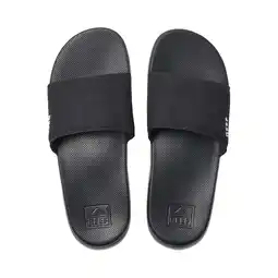 Walmart Reef Men's Sandals One Slide, Black, 4 offer