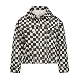 Walmart Steve Madden Girls Checkerboard Denim Jacket, Sizes 7-16 offer