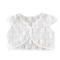 Walmart Girls T Shirts Children Bolero Jacket Wedding Short Outerwear Summer Lace Shawl Coat Girls Tops offer