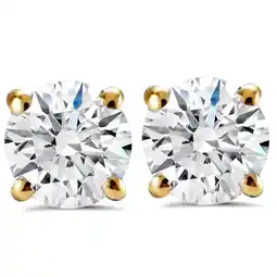 Walmart Pompeii3 1 1/4Carat (Ctw) Diamond Studs in 14k White or Yellow Gold Lab Grown (HI,VS) offer