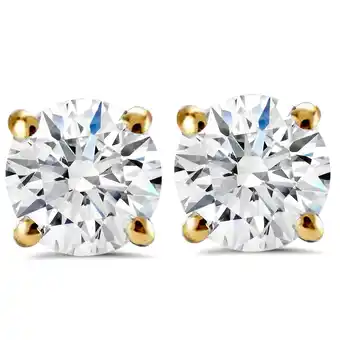 Walmart Pompeii3 1 1/4Carat (Ctw) Diamond Studs in 14k White or Yellow Gold Lab Grown (HI,VS) offer
