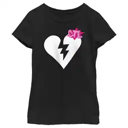 Walmart Girl's Fortnite Cuddle Team Leader Broken Heart Graphic Tee Black Medium offer
