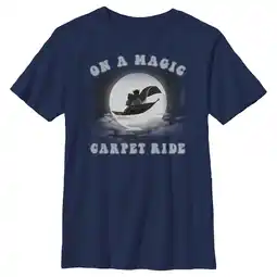 Walmart Boy's Aladdin On a Magic Carpet Ride Graphic Tee Navy Blue X Large offer
