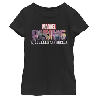 Walmart Girl's Marvel Rising: Secret Warriors Logo Graphic Tee Black Medium offer
