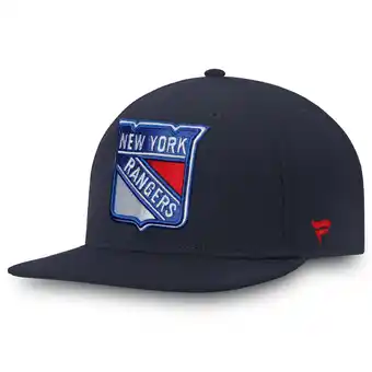 Walmart Men's Fanatics Navy New York Rangers Core Fitted Hat offer