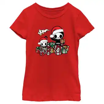 Walmart Girl's Tokidoki Adios Christmas Presents Graphic Tee Red Large offer
