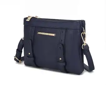 Walmart MKF Collection Elsie Women's Vegan Leather Crossbody Purse Handbag by Mia K. Navy offer