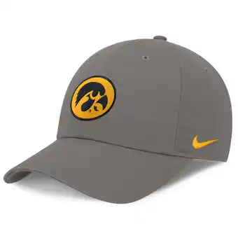 Walmart Men's Nike Gray Iowa Hawkeyes Club Adjustable Hat offer