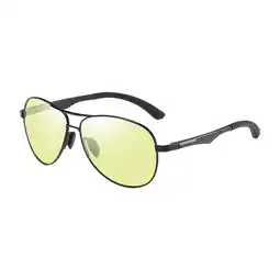 Walmart yotijay Trendy Photochromic Sunglasses Metal Frame, Day and Night Driving Glasses Men Yellow Lens offer