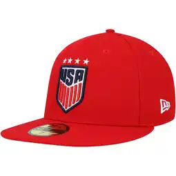 Walmart Men's New Era Red USWNT Team Basic 59FIFTY Fitted Hat offer