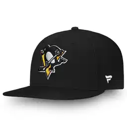 Walmart Men's Fanatics Black Pittsburgh Penguins Team Core Emblem Snapback Hat offer