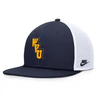 Walmart Men's-Nike Navy West Virginia Mountaineers Performance Pro Adjustable Hat offer