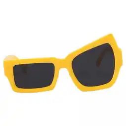 Walmart hengtong 6xParty Sunglasses Vintage Asymmetric for Hip Hop Dance Party Birthday Yellow 6 Pcs offer