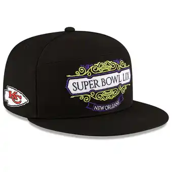 Walmart Men's New Era Black Kansas City Chiefs Super Bowl LIX Tarmac Split Panel 9FIFTY Snapback Hat offer