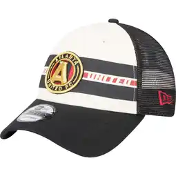 Walmart Men's New Era White/Black Atlanta United FC Team Stripes 9FORTY Trucker Snapback Hat offer