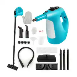 Walmart GVN 1400W Handheld Steam Cleaner with 14-Piece Accessory Kit and Child Lock-Blue offer