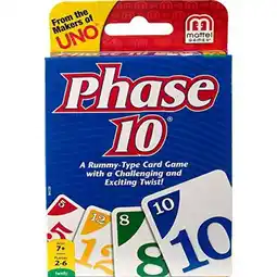 Walmart Mattel - Phase 10 - Card Game offer