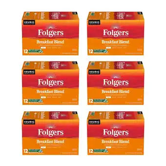 Walmart (72 Count) Folgers Breakfast Blend, Mild Roast, K-Cup Coffee Pods offer