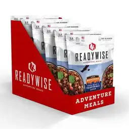 Walmart ReadyWise Basecamp Four Bean & Vegetable Soup, 6 Count, 8 x 11.25 x 9.75 in. Pouch offer