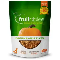 Walmart Fruitables Baked Dog Treats Pumpkin and Apple Dry Biscuit 12oz offer