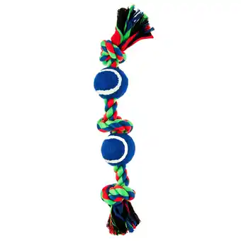 Walmart Vibrant Life Chomp and Tug Buddy Tennis Balls Dog Chew Toy offer
